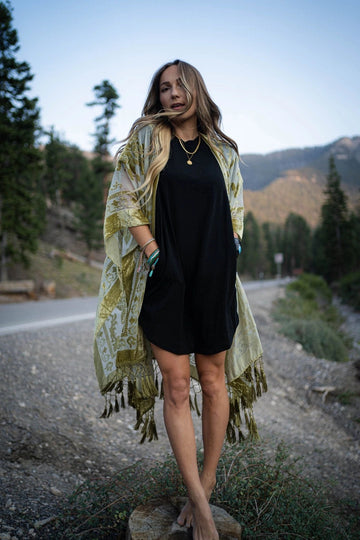 Crushin' On You Velvet Kimono