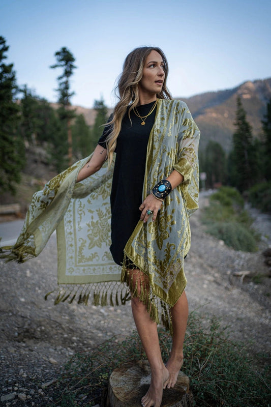 Crushin' On You Velvet Kimono