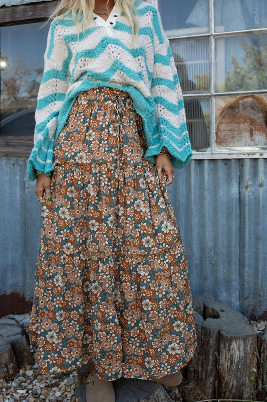 Daisy Rain Maxi Skirt