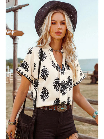 Boho Geometric Top