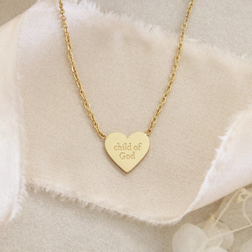 Child of God Chosen Heart Necklace