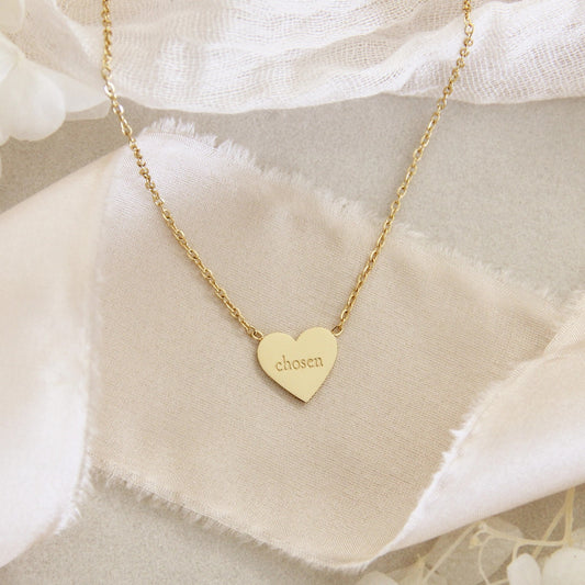 Child of God Chosen Heart Necklace
