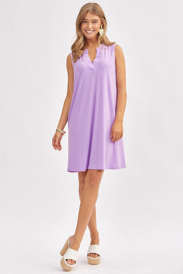 Elegant Solid Color Dress