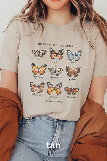 Fruit of the Spirit Butterfly Graphic Tee