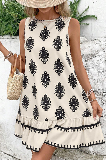 Boho Geometric Mini Dress