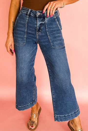 Cropped Wide-Leg Jeans