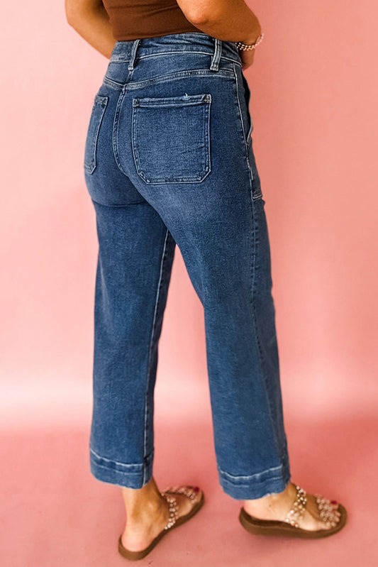 Cropped Wide-Leg Jeans