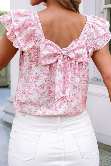 Grace in Bloom Bow Back Top